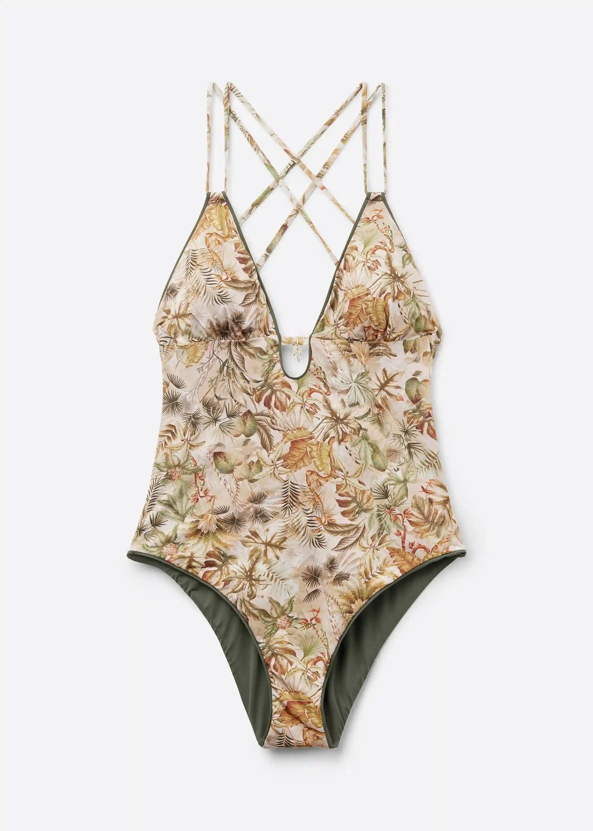 Tropical Foliage One Piece Swimsuit