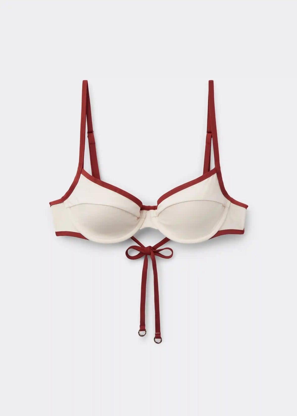 Balconette Swimsuit Top Bicolor Piping
