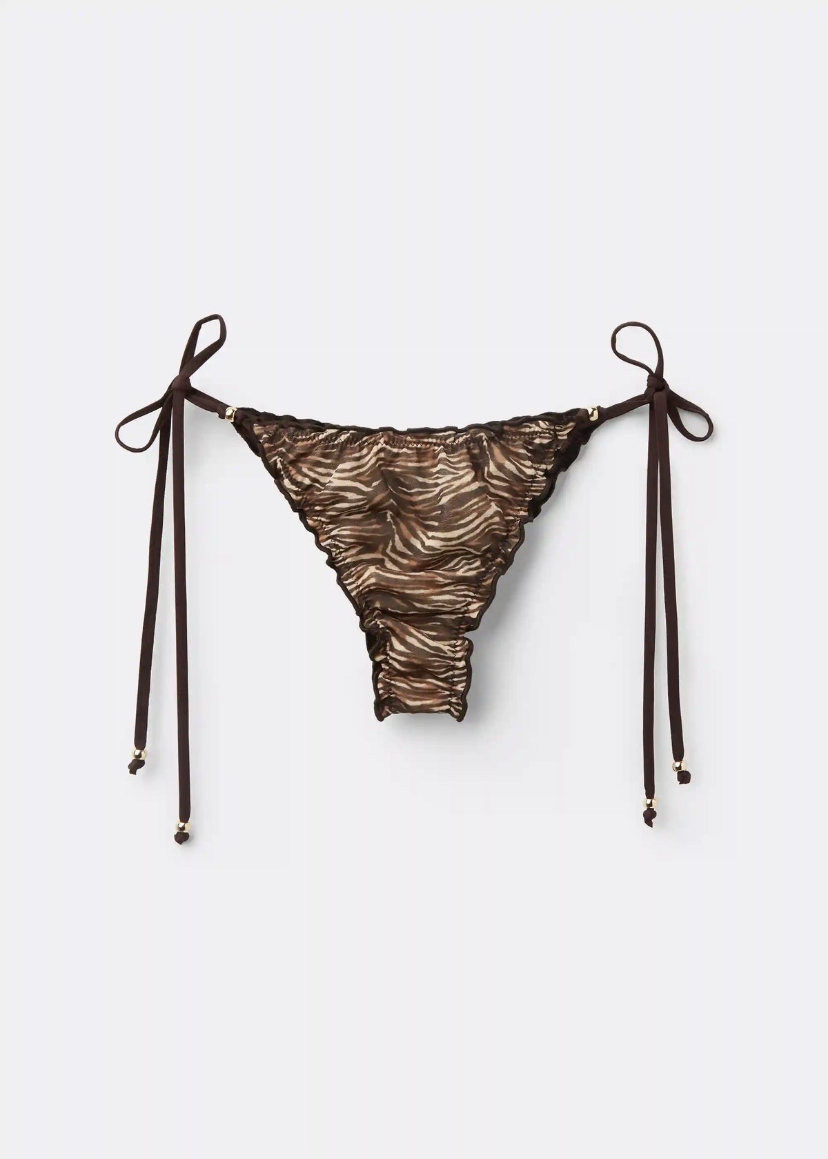 Brazilian String Swimsuit Bottom Doll Zebra