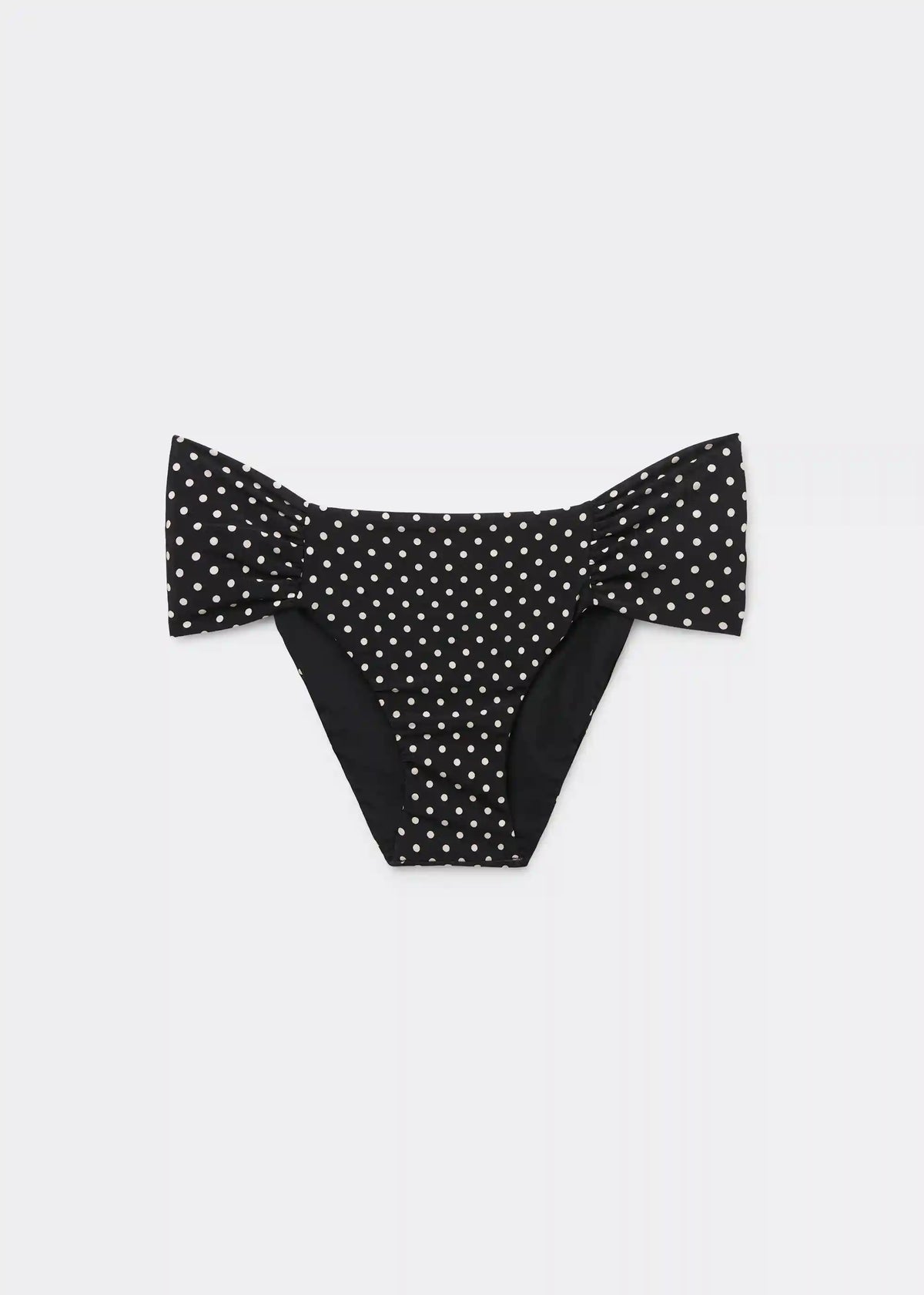 Polka Dot Black Bikini Bottoms