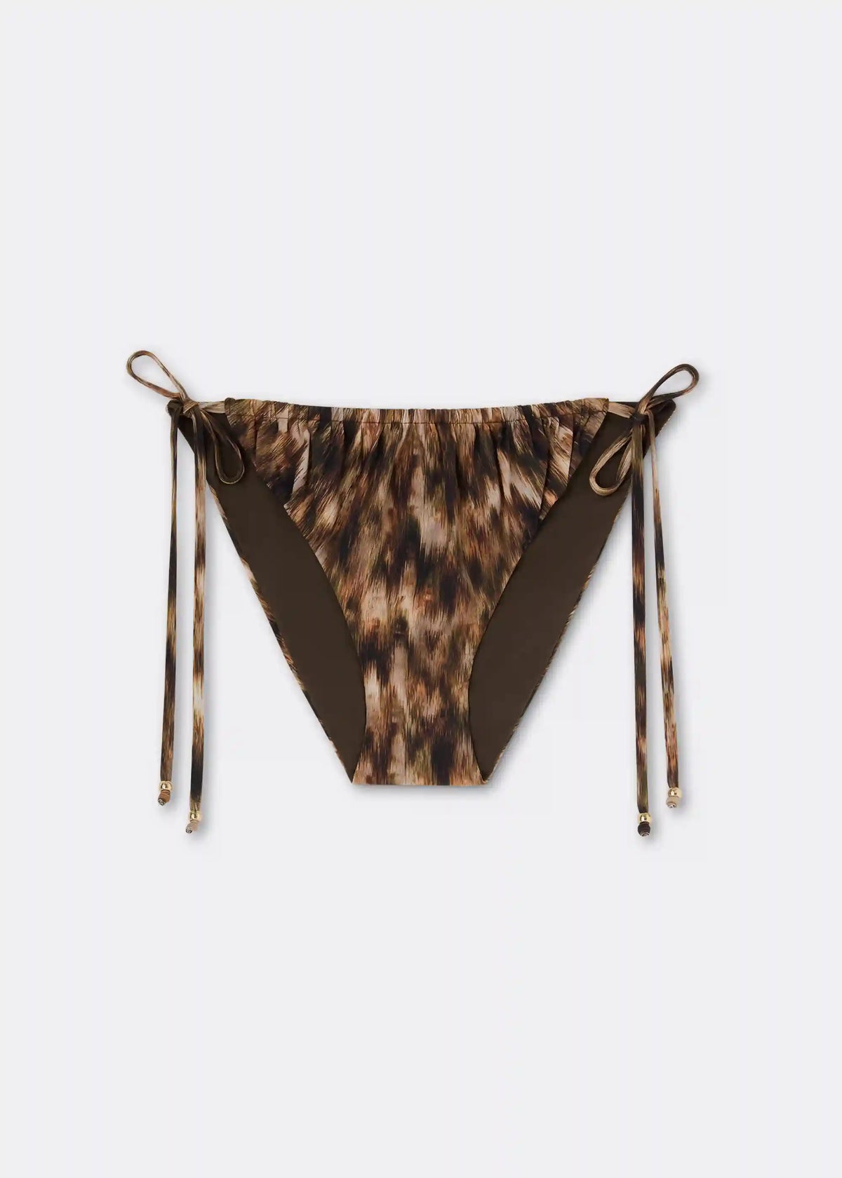 Tied Swimsuit Bottom Earth Shades
