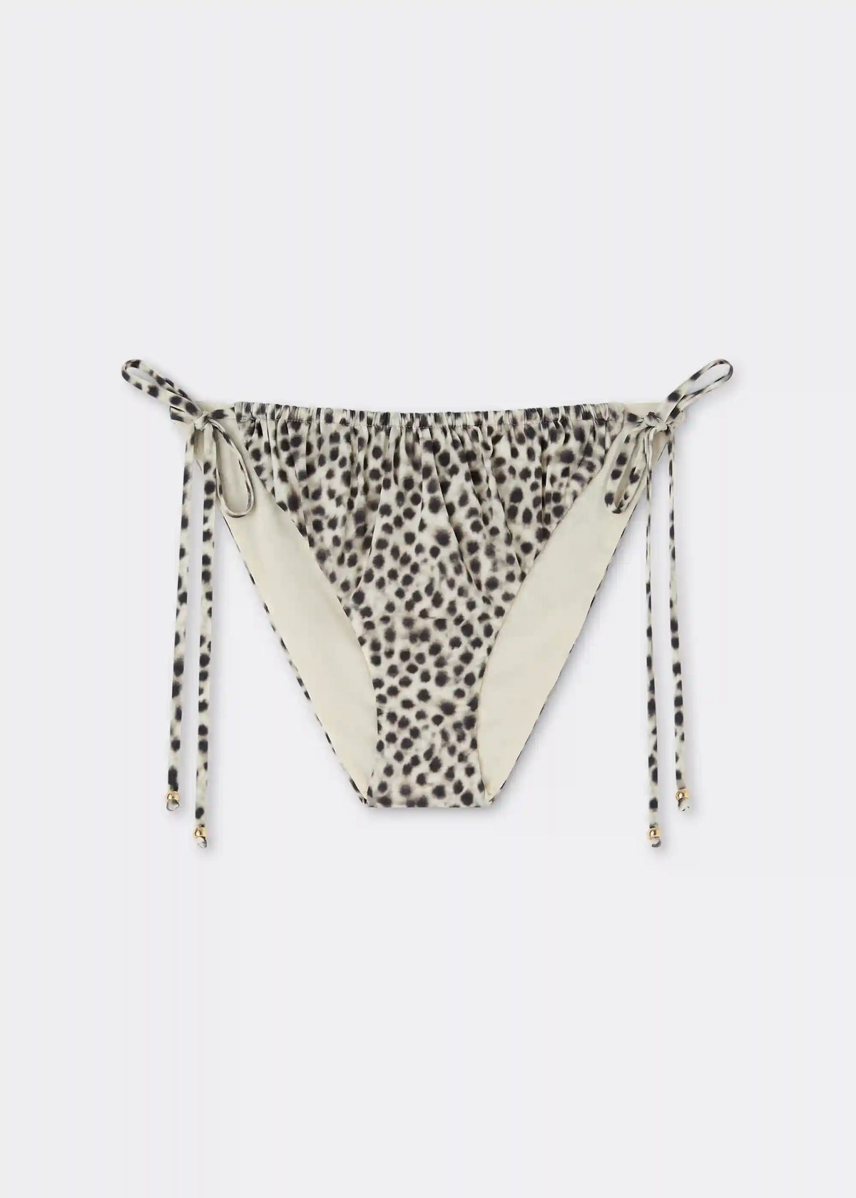 String Swimsuit Bottom Faded Dots