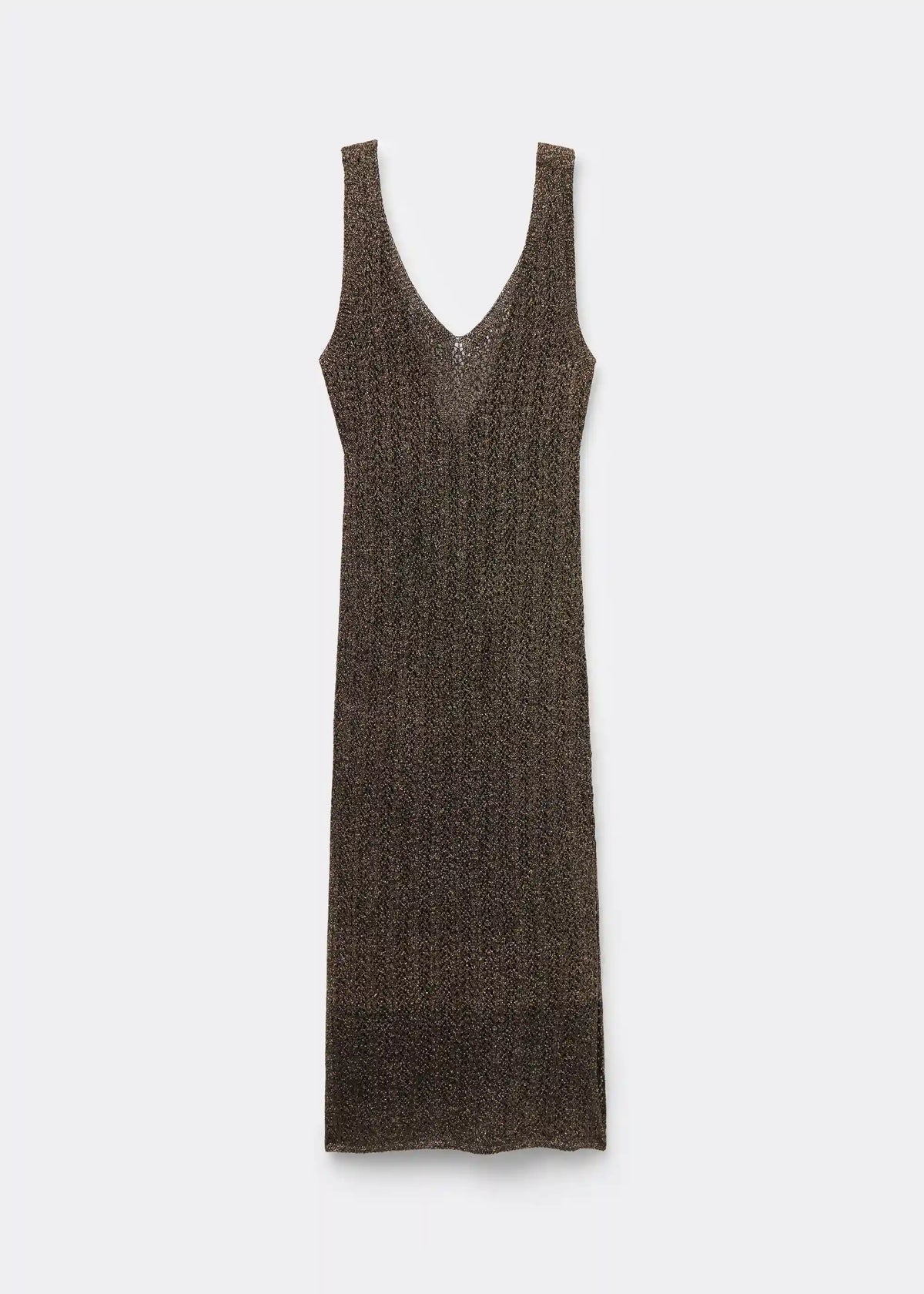Crocheted Lamé Maxi Dress
