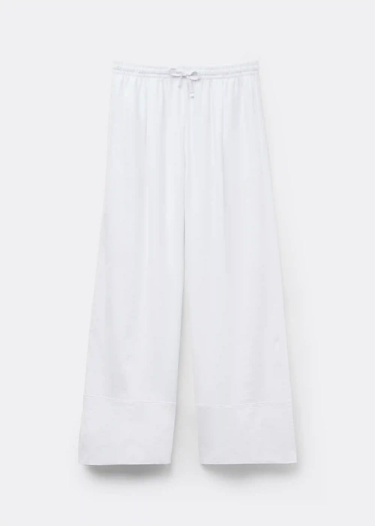 Linen and Viscose Palazzo Pants