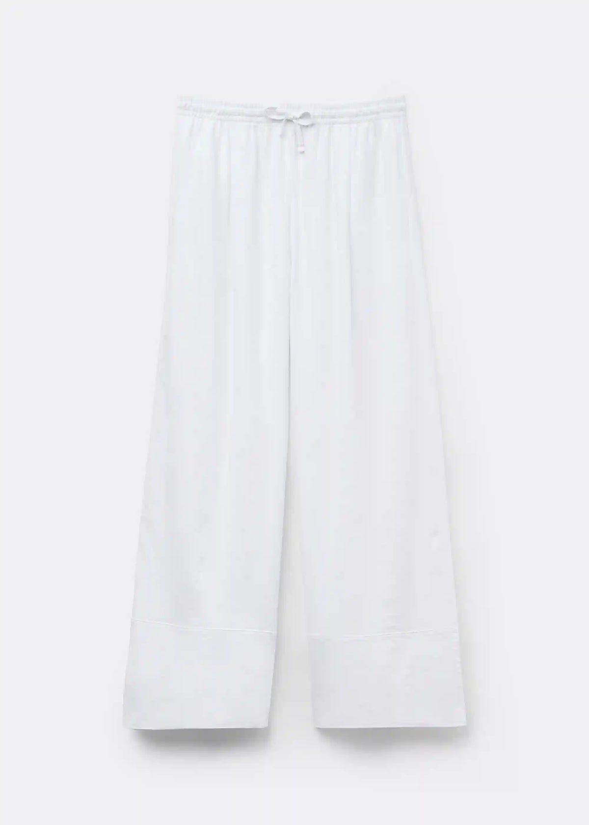 Linen and Viscose Palazzo Pants
