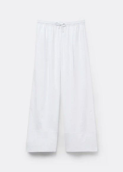 Linen and Viscose Palazzo Pants