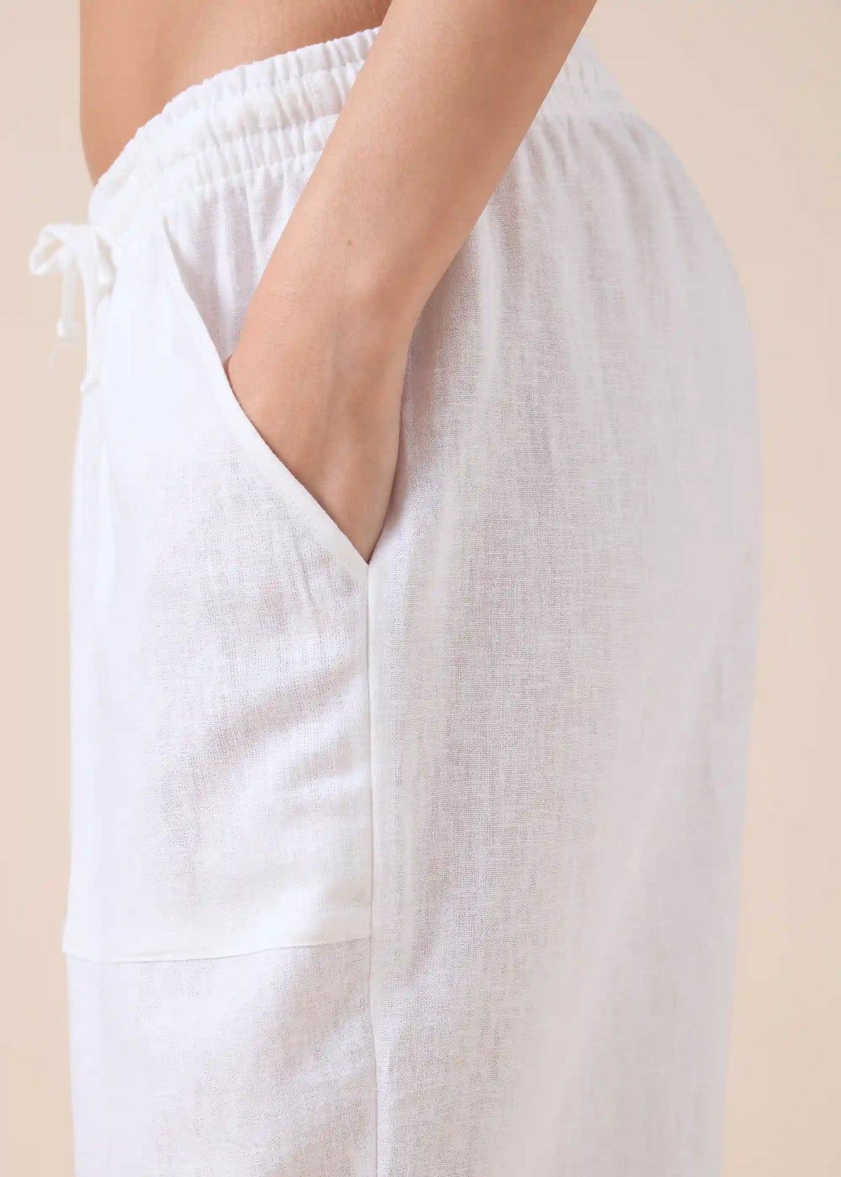 Linen and Viscose Pants