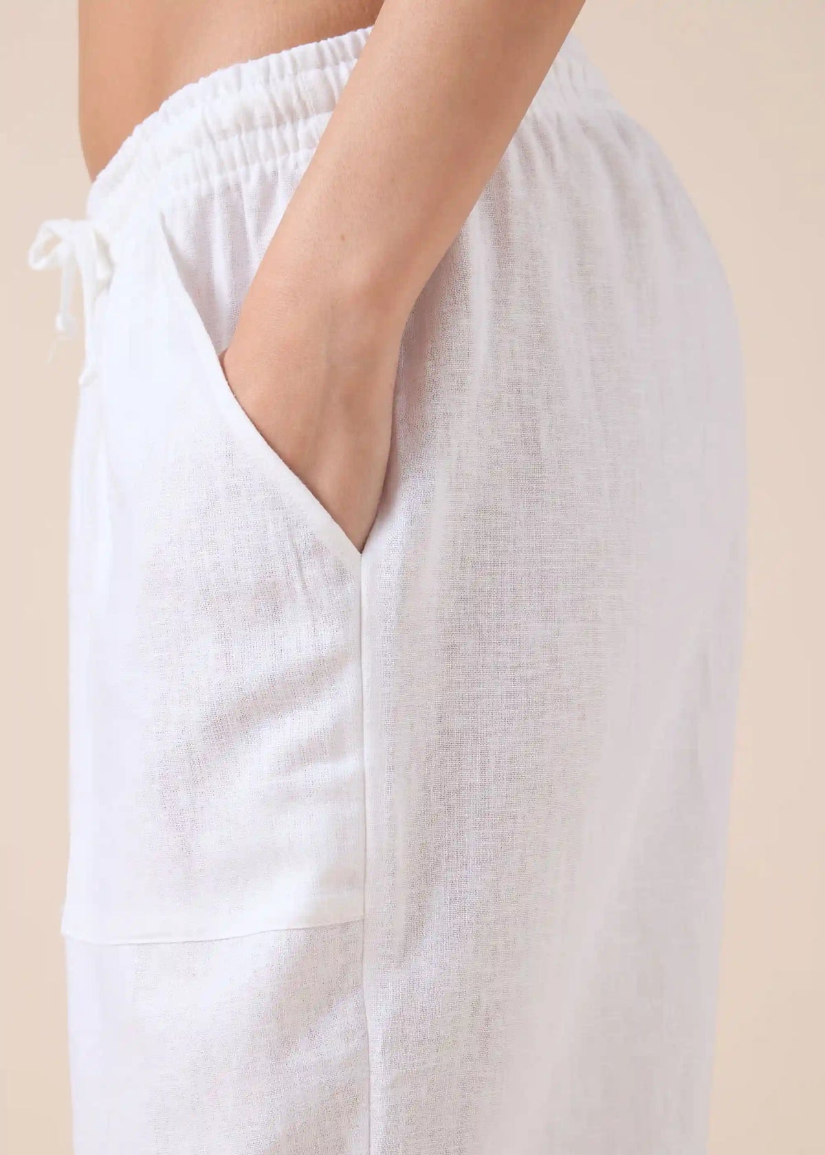 Linen and Viscose Pants