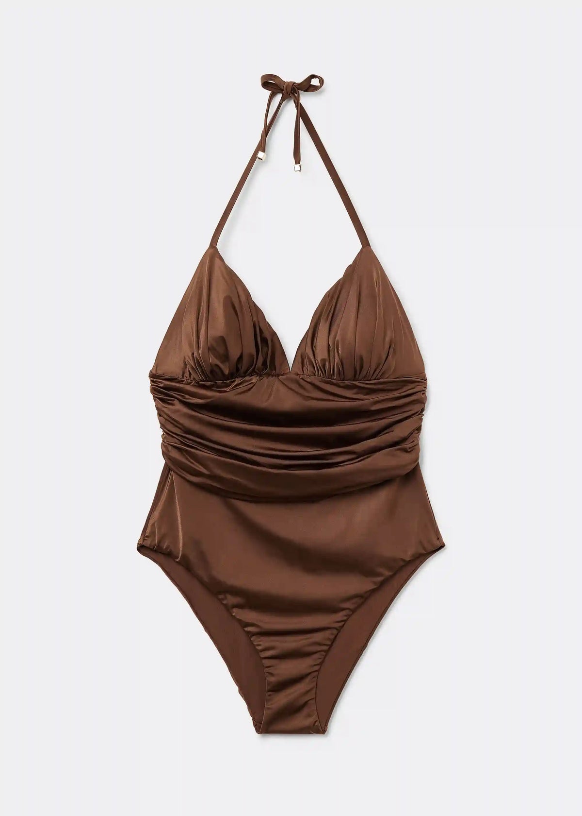 One Piece Swimsuit Shiny Satin