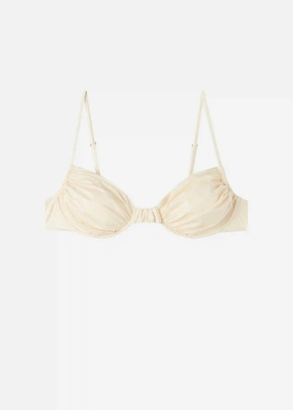 Shiny Satin Balconette Swimsuit Top