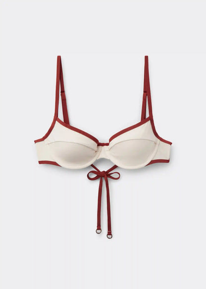 Balconette Swimsuit Top Bicolor Piping