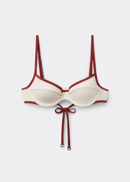 Balconette Swimsuit Top Bicolor Piping