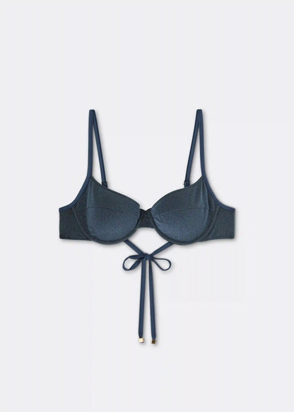 Balconette Swimsuit Top Pearl Shine
