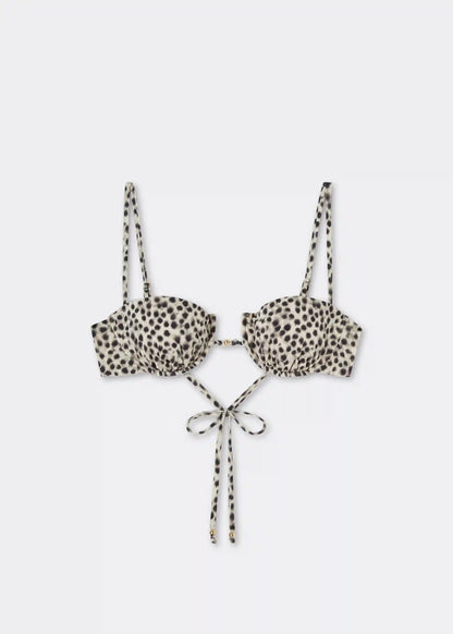 Balconette Swimsuit Top Faded Dots