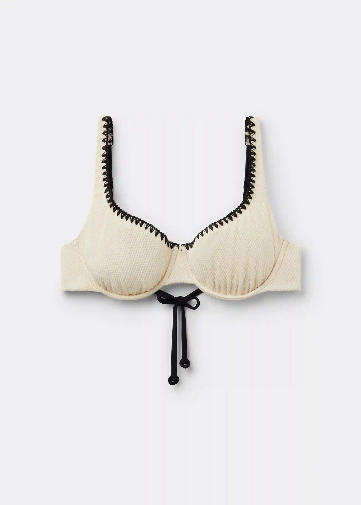 Balconette Swimsuit Top Bicolor Embroidery