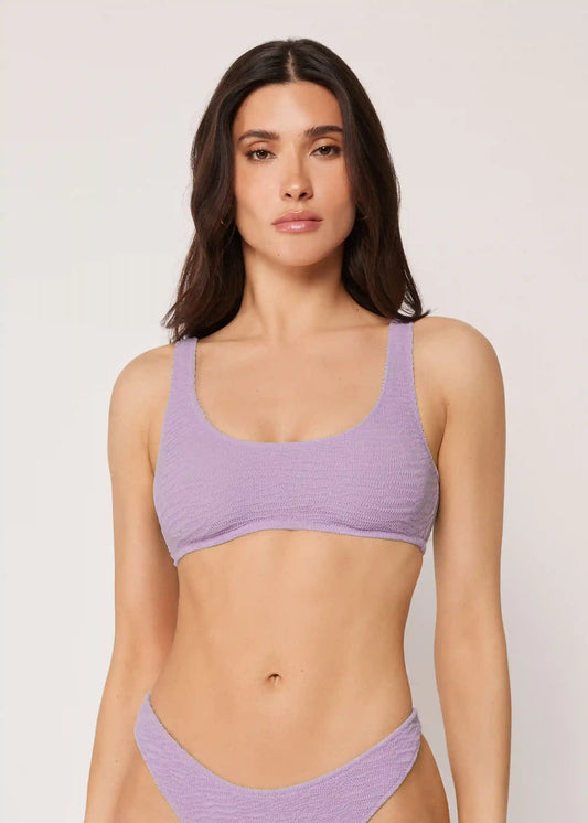 Tank-Style Swimsuit Top Crinkle Waves