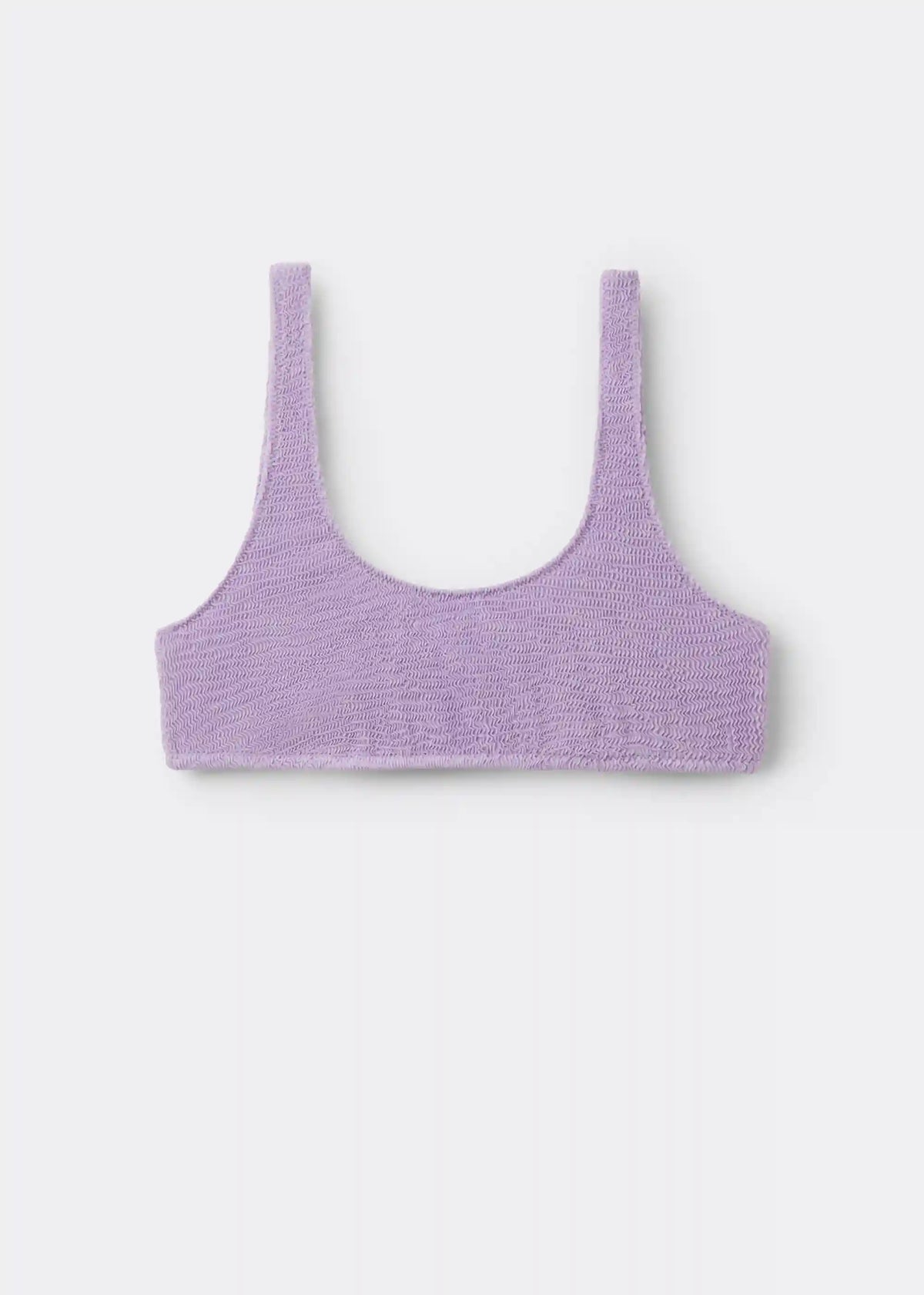 Tank-Style Swimsuit Top Crinkle Waves