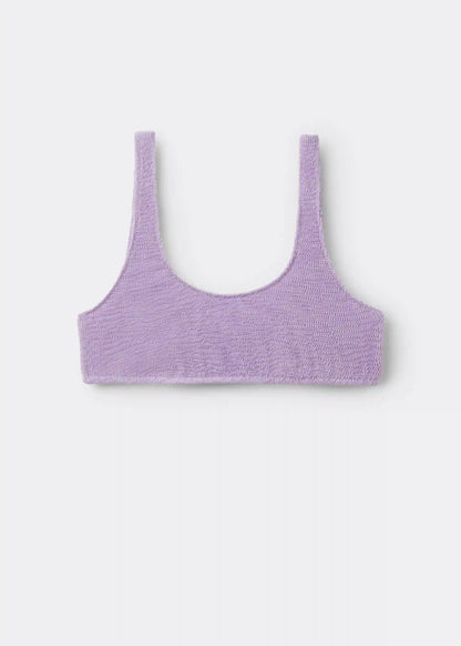 Tank-Style Swimsuit Top Crinkle Waves