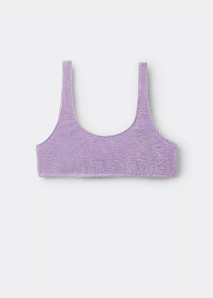 Tank-Style Swimsuit Top Crinkle Waves