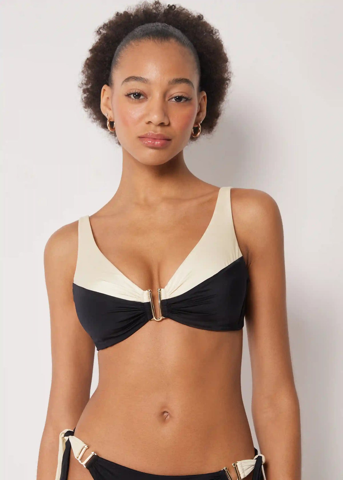 Tank-style Swimsuit Top Elegant Bicolor