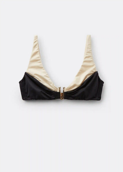 Tank-style Swimsuit Top Elegant Bicolor