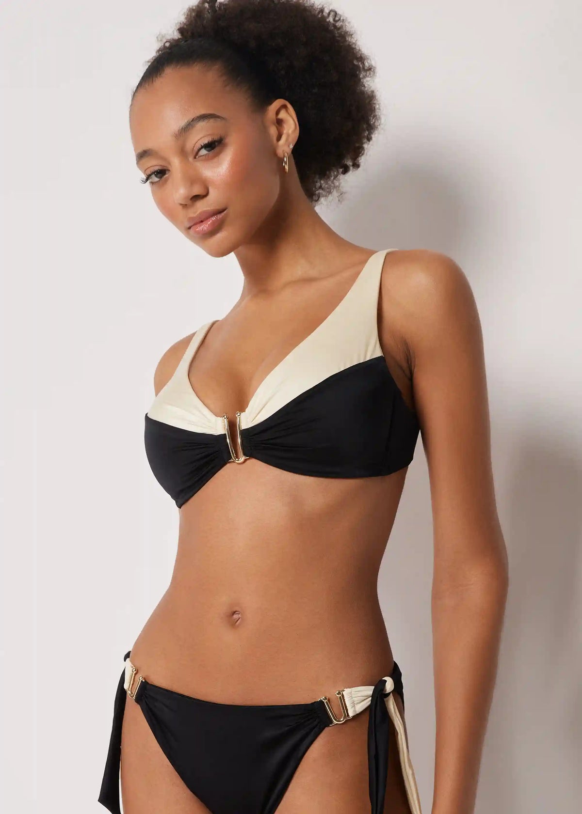 Tank-style Swimsuit Top Elegant Bicolor