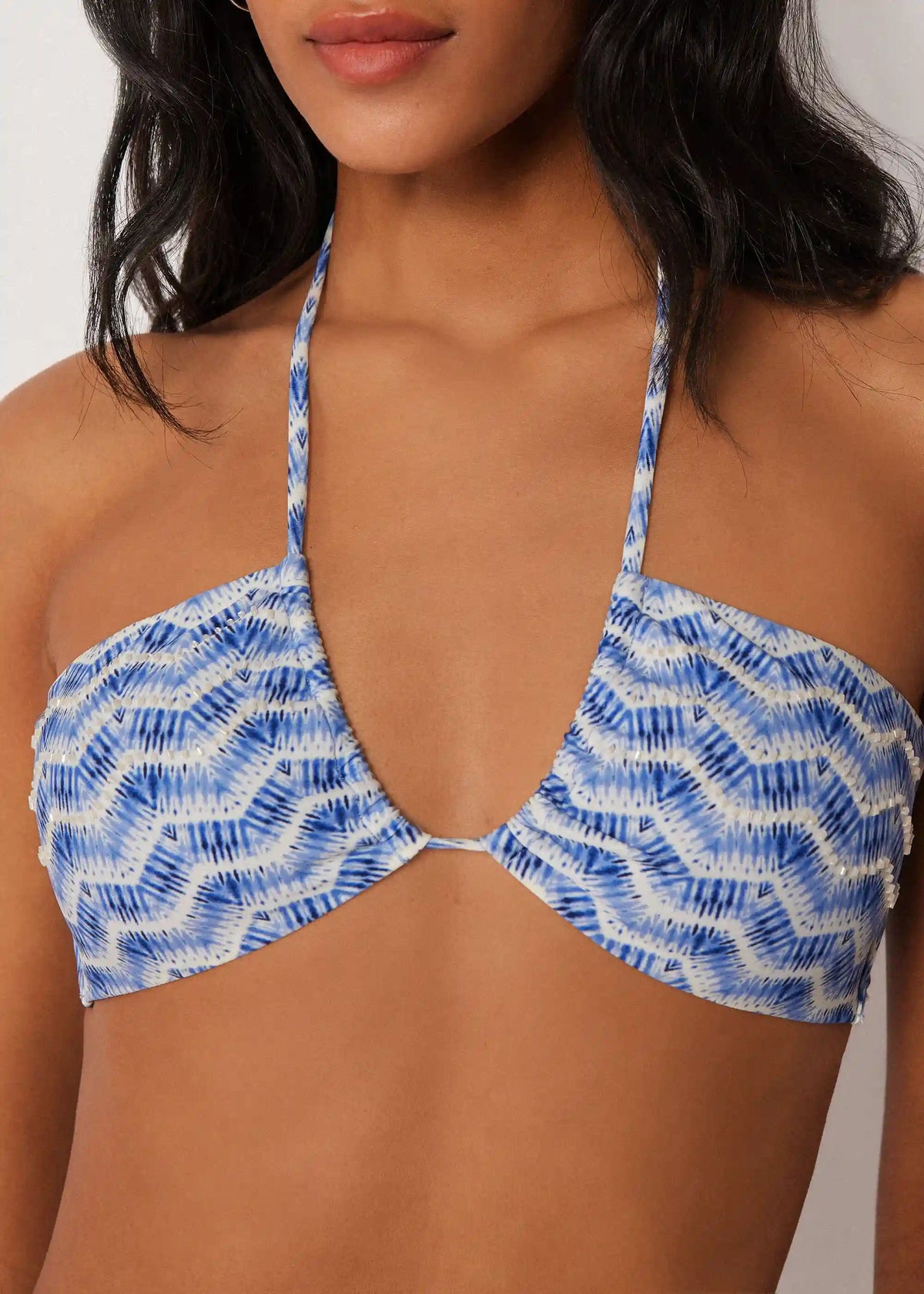 Bandeau Swimsuit Top Water Reflection