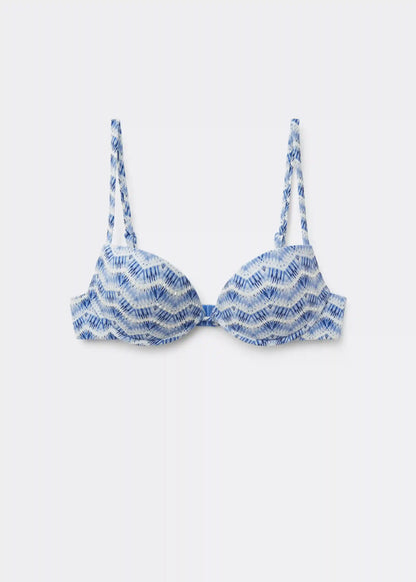 Padded Push-Up Swimsuit Top Water Reflection