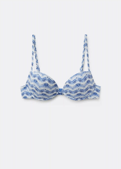 Padded Push-Up Swimsuit Top Water Reflection