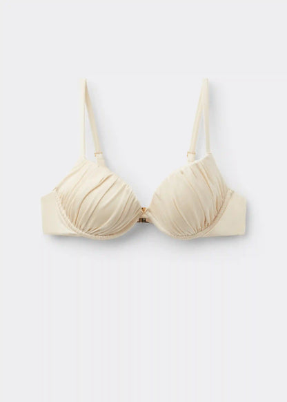 Push Up Swimsuit Shiny Satin