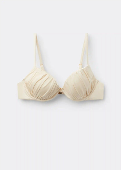 Push Up Swimsuit Shiny Satin