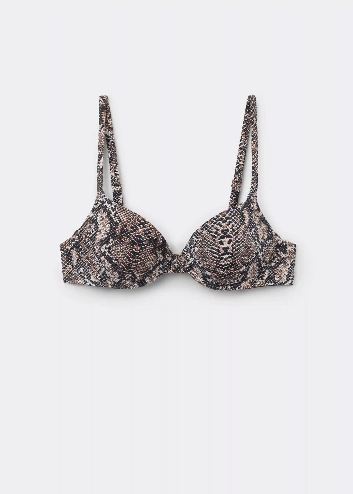 Push Up Swimsuit Top Classic Snake
