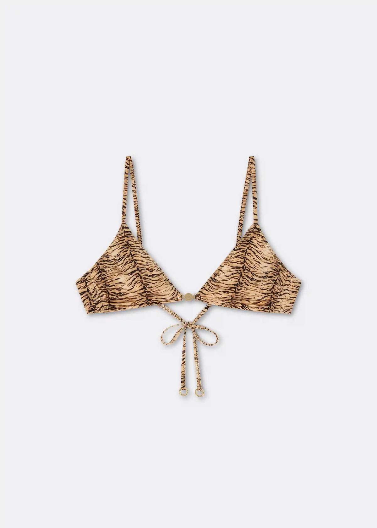 Minimal Fit Triangle Swimsuit Top Wild Tiger
