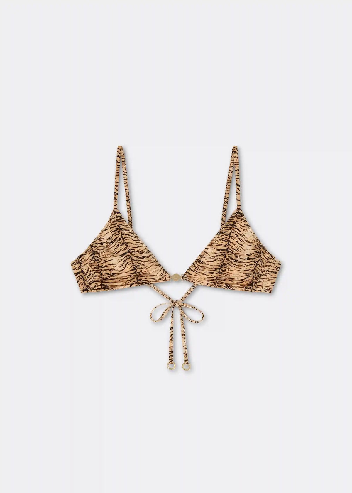 Minimal Fit Triangle Swimsuit Top Wild Tiger