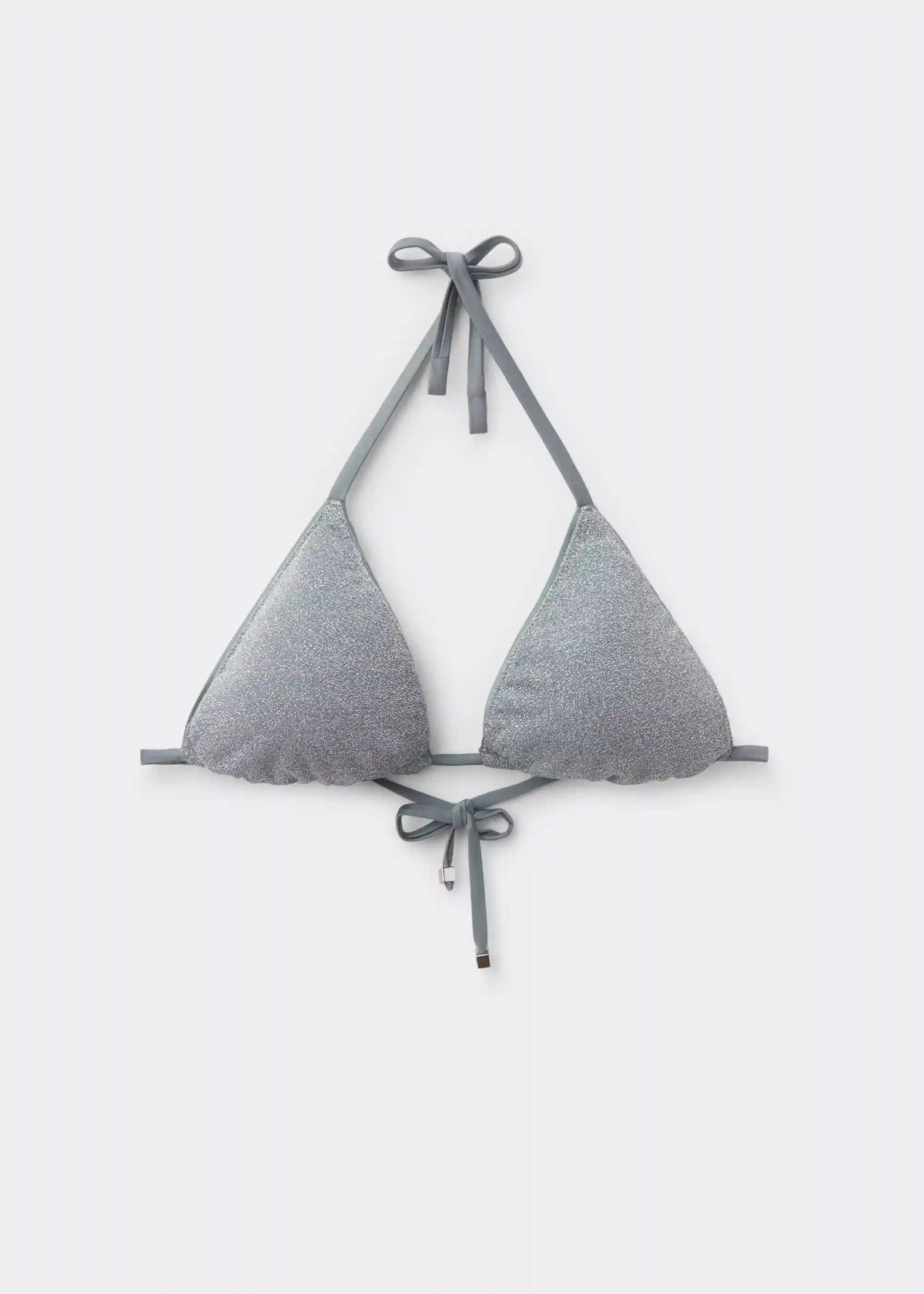 Triangle Swimsuit Top Metallic Glow