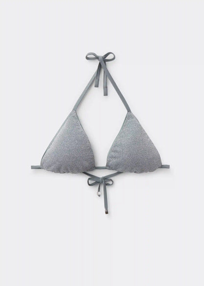 Triangle Swimsuit Top Metallic Glow