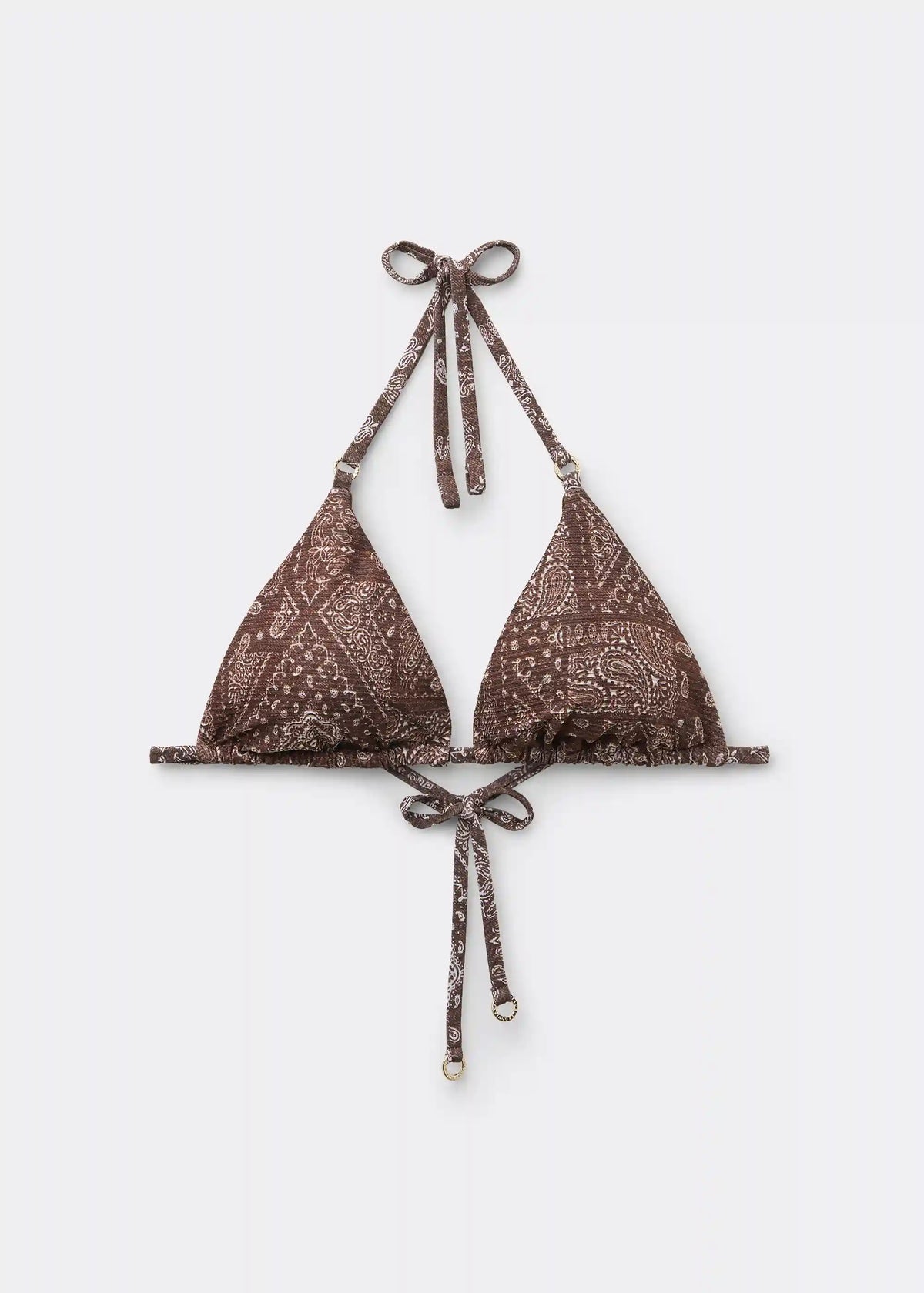 Triangle Swimsuit Top Paisley