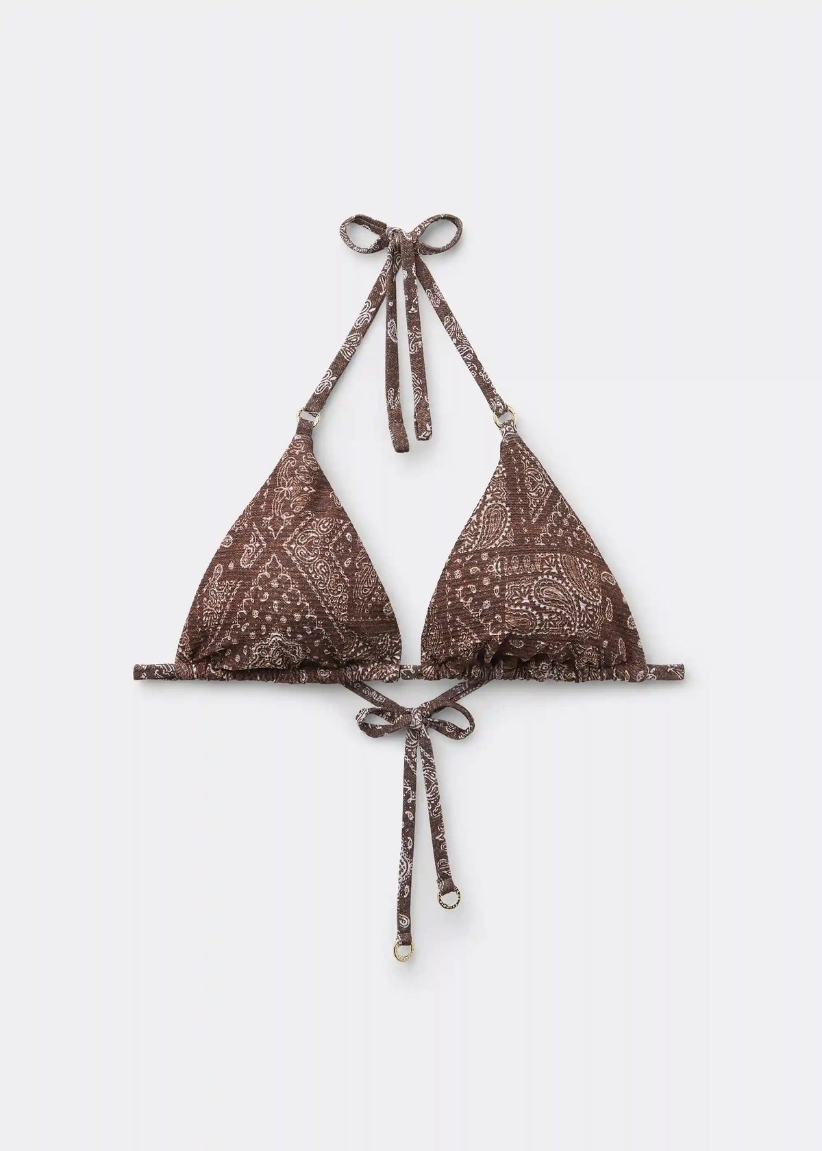 Triangle Swimsuit Top Paisley