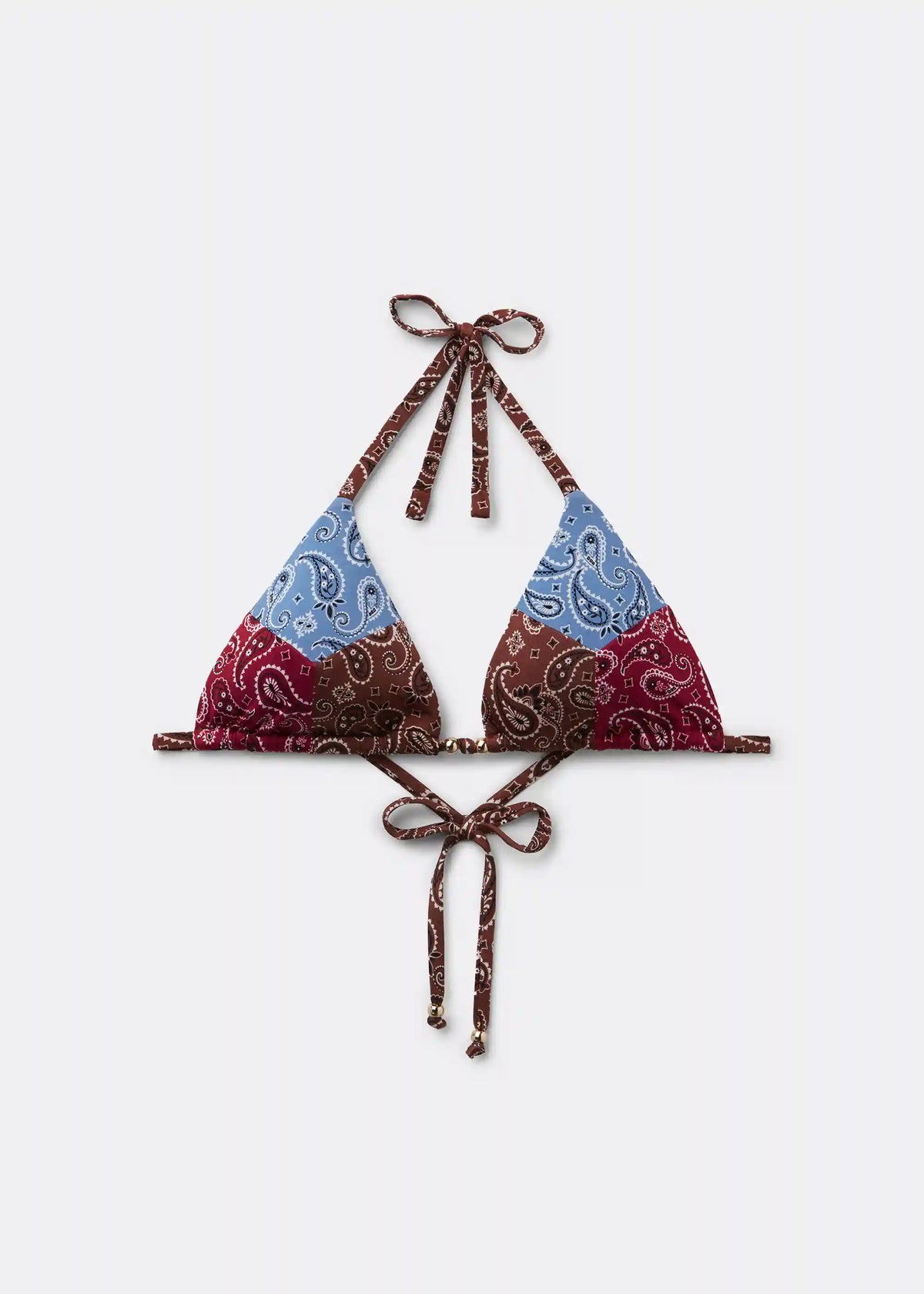 Triangle Swimsuit Top Bandana Patch