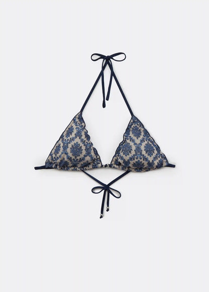 Majolica Doll Triangle Bikini Top