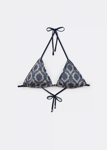 Majolica Doll Triangle Bikini Top