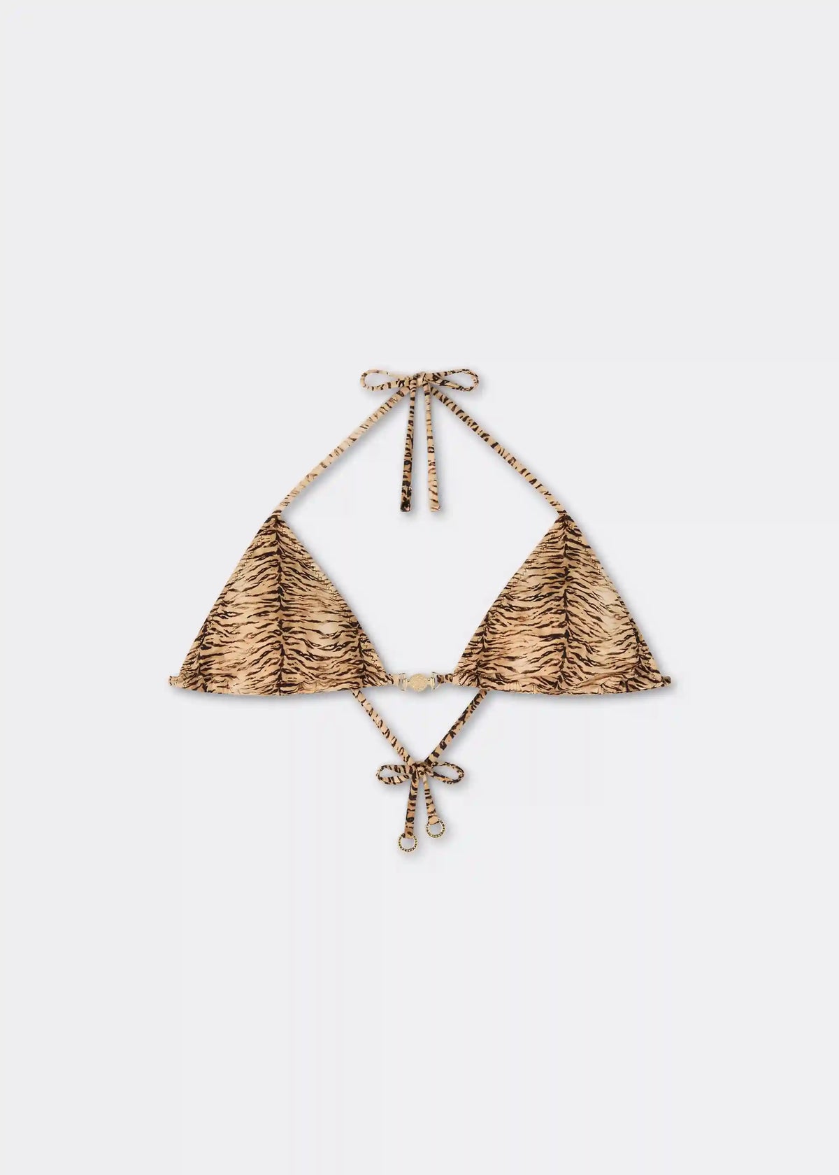 Minimal Fit Triangle Swimsuit Top Wild Tiger