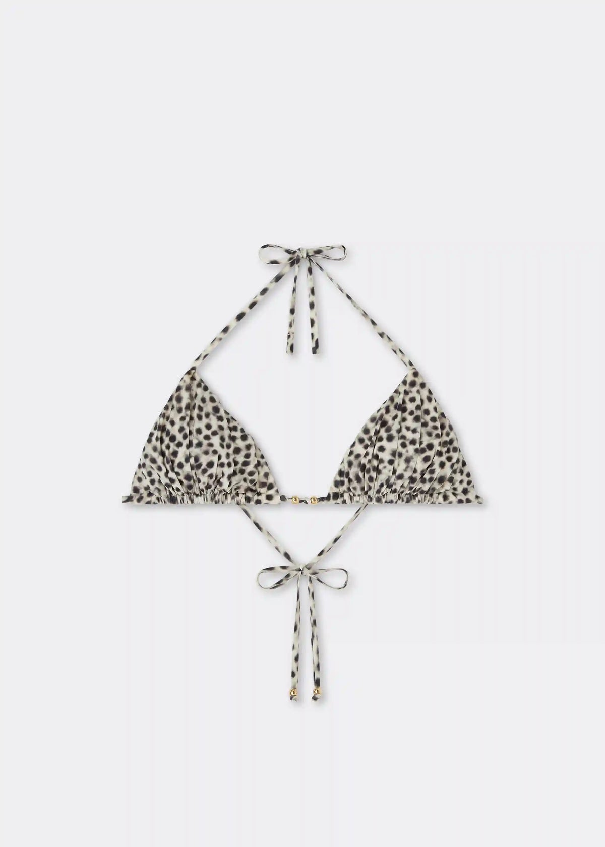 Triangle Swimsuit Top Faded Dots