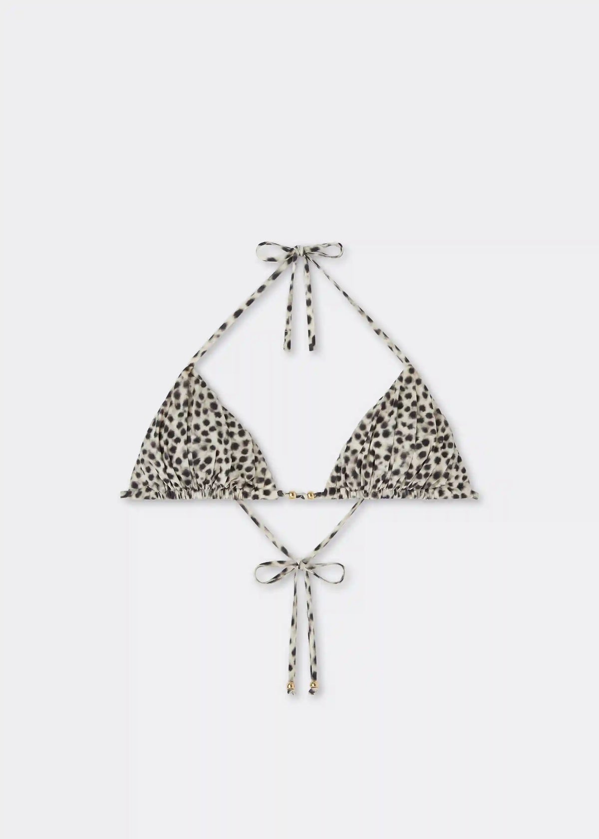 Triangle Swimsuit Top Faded Dots