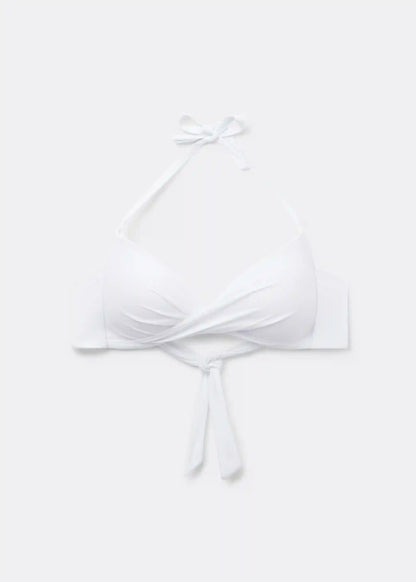 Graduated Padded Criss-Cross Triangle Swimsuit Top Indonesia