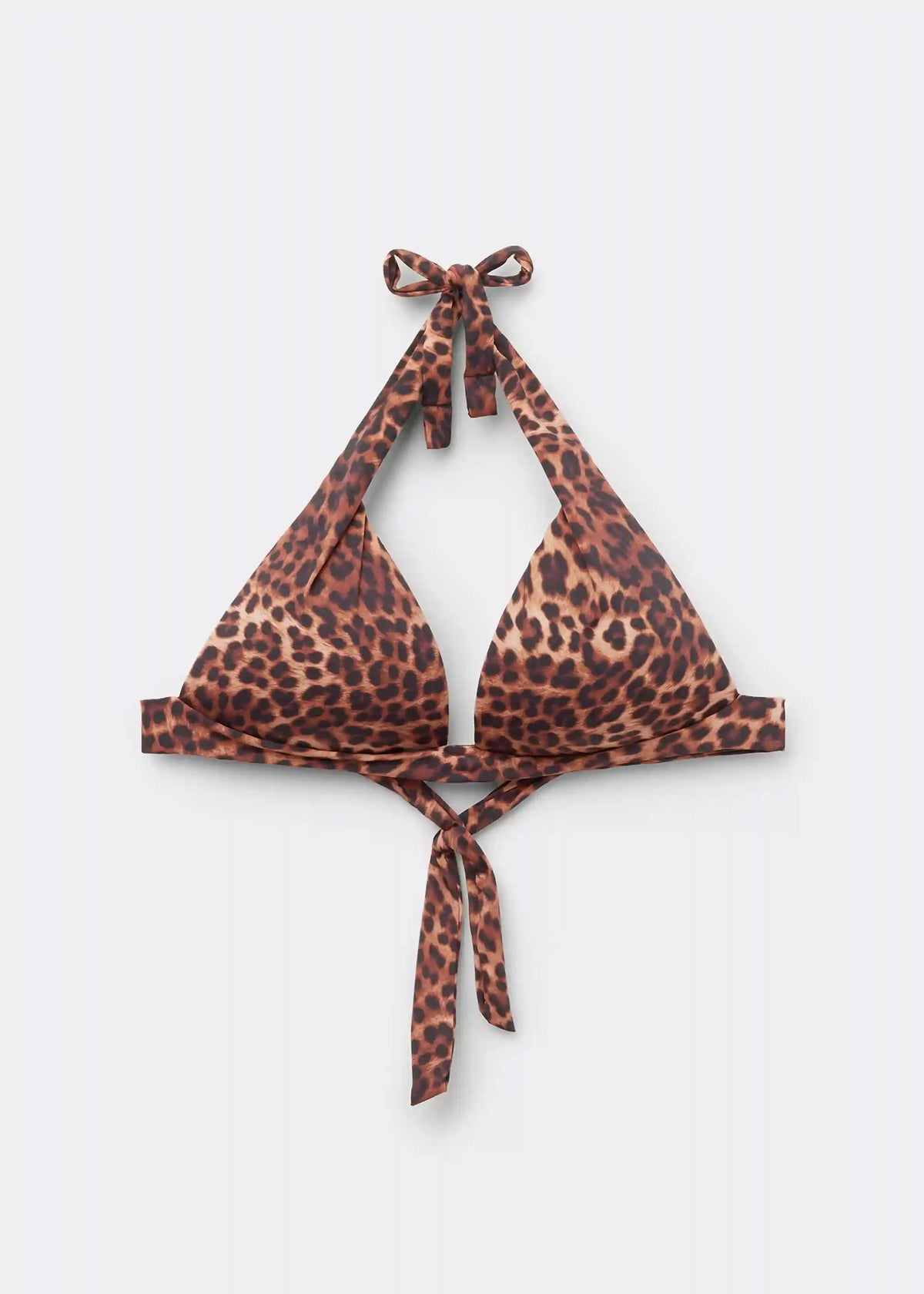 Brown Animalier Graduated Padded Triangle Swimsuit