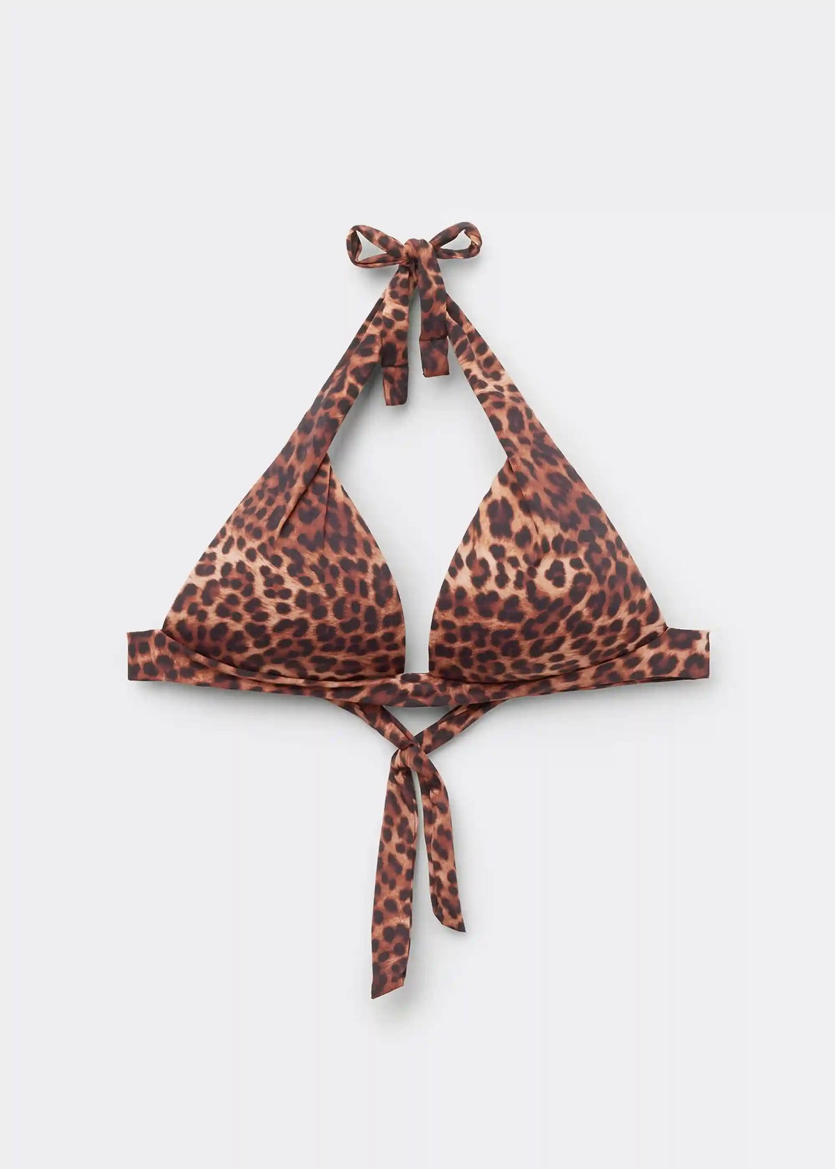 Brown Animalier Graduated Padded Triangle Swimsuit