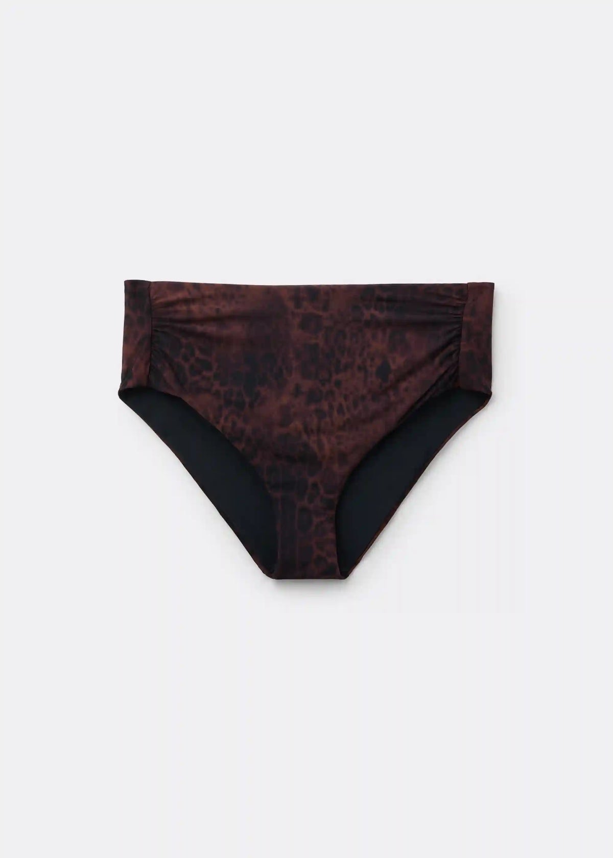 High-Waist Bikini Bottom Dark Animalier