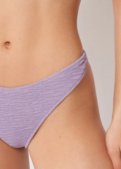 Brazilian Swimsuit Bottoms Crinkle Waves