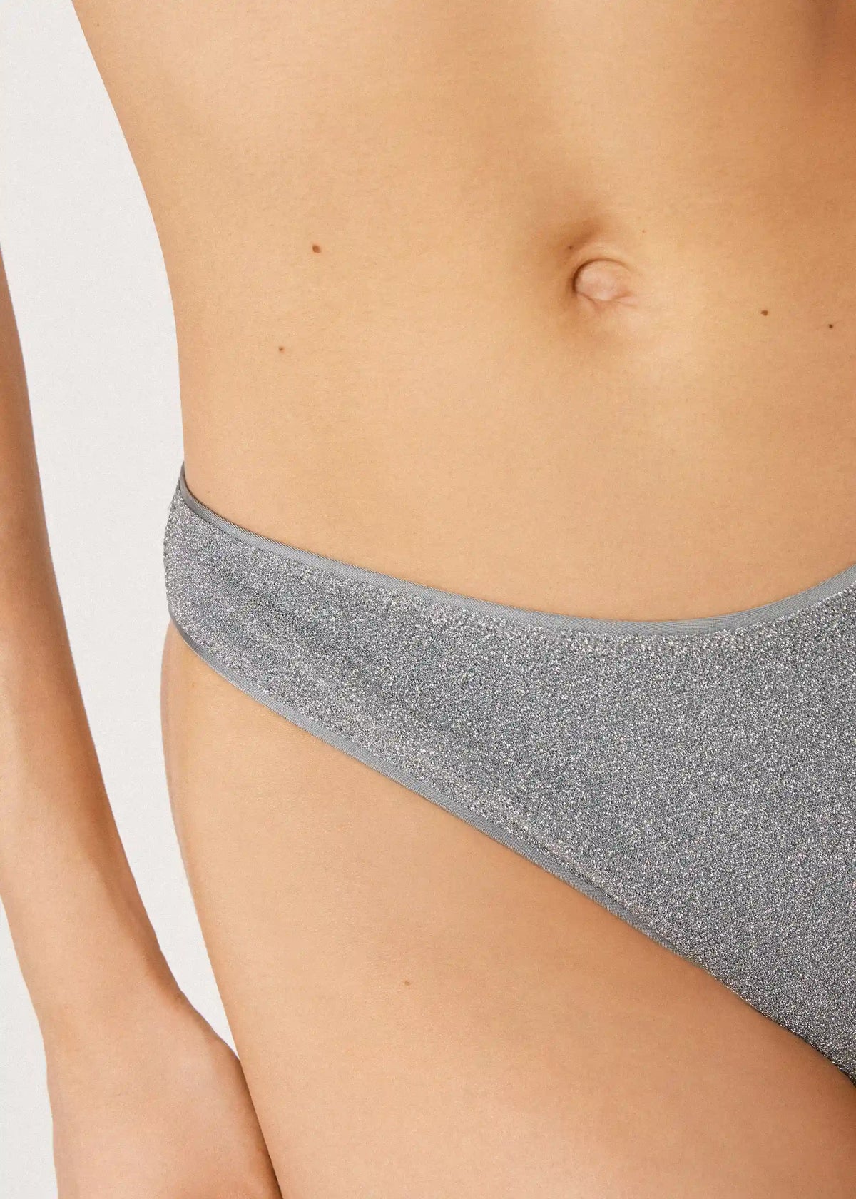 Brazilian Bikini Bottoms Metallic Glow
